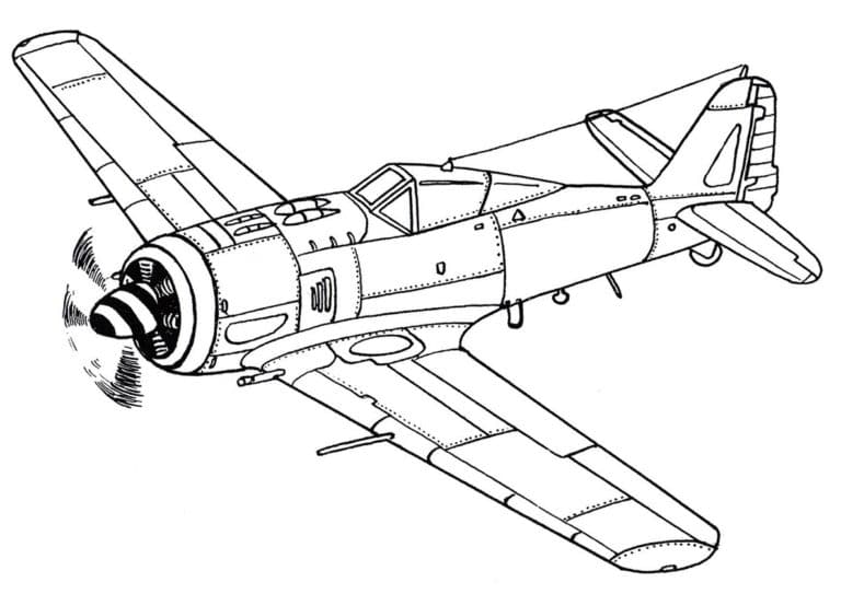 Boarding jet coloring page