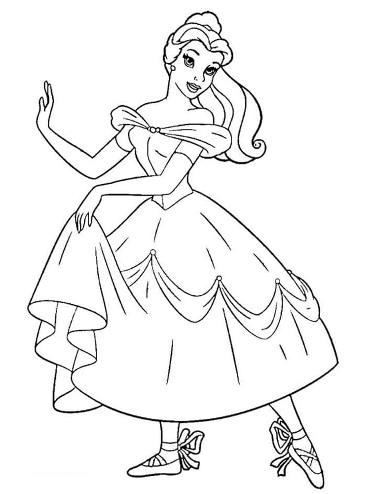 disney princess coloring pages beauty and the beast