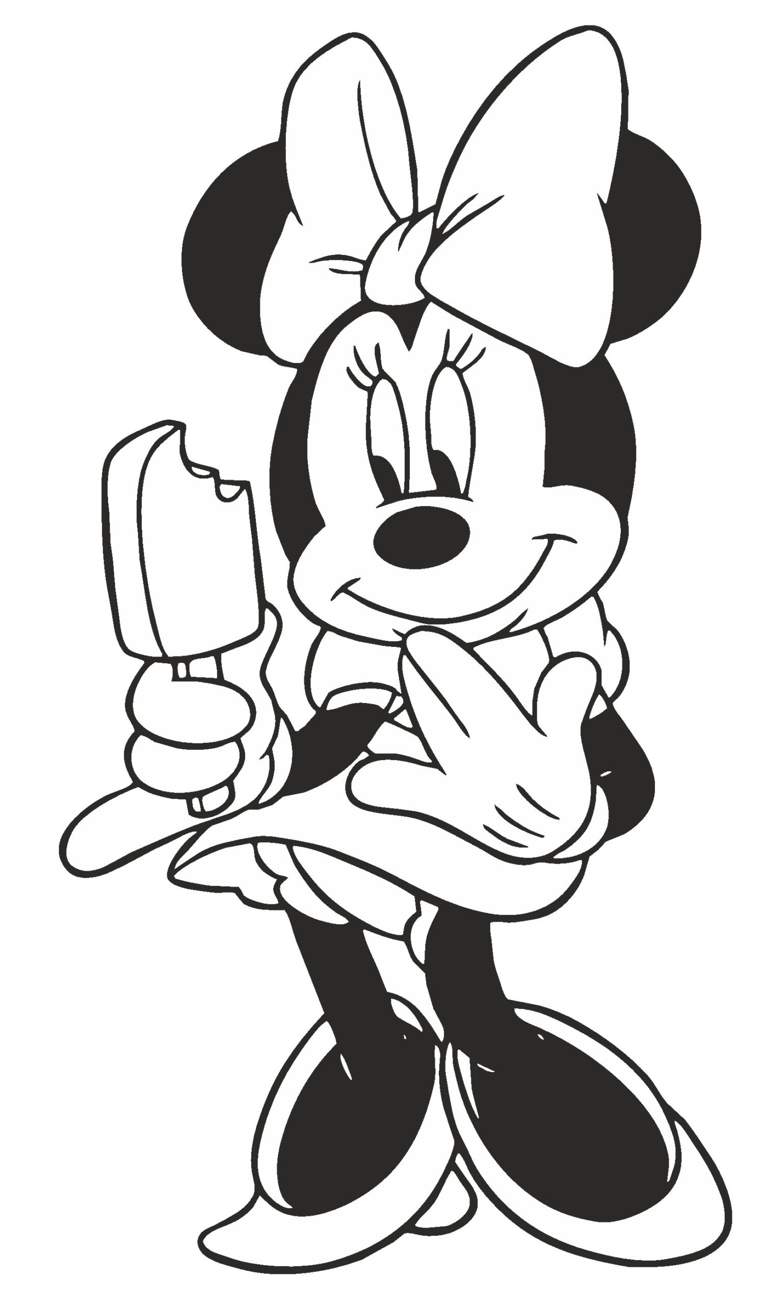eating ice cream coloring page