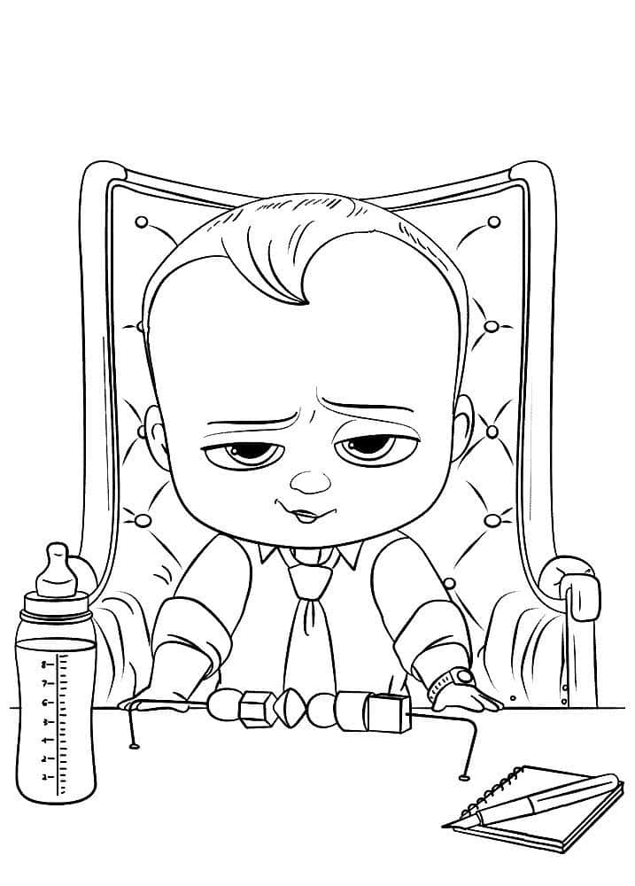 Cute
  Baby Boss with a bottle and baby game 