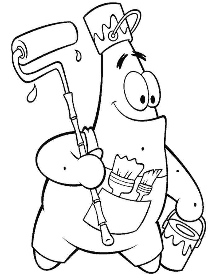 Patrick
  from Sponge Bob with Equipment 
