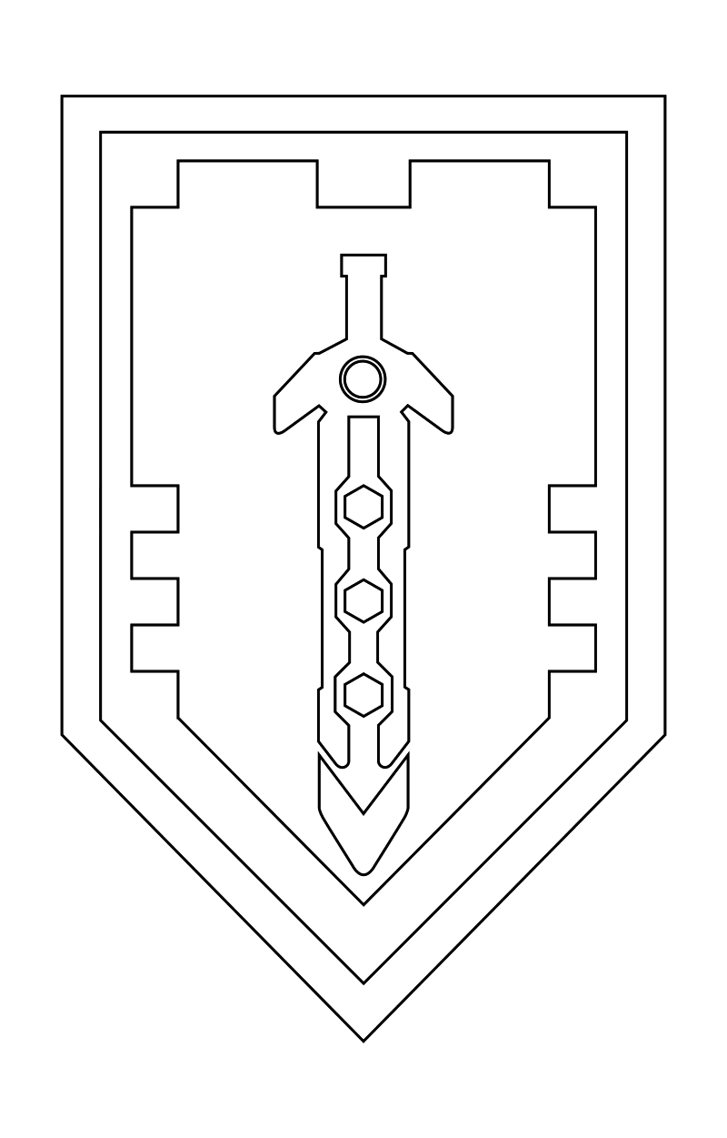 Protective
  Symbol of the Knight of Lego Nexo Knights 