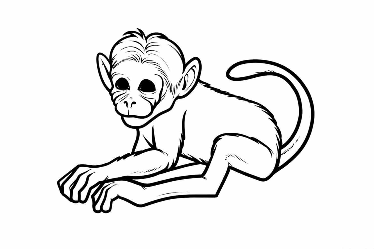 Baby Monkey Water Color Animal Stock Illustration 2366997653 | Shutterstock
