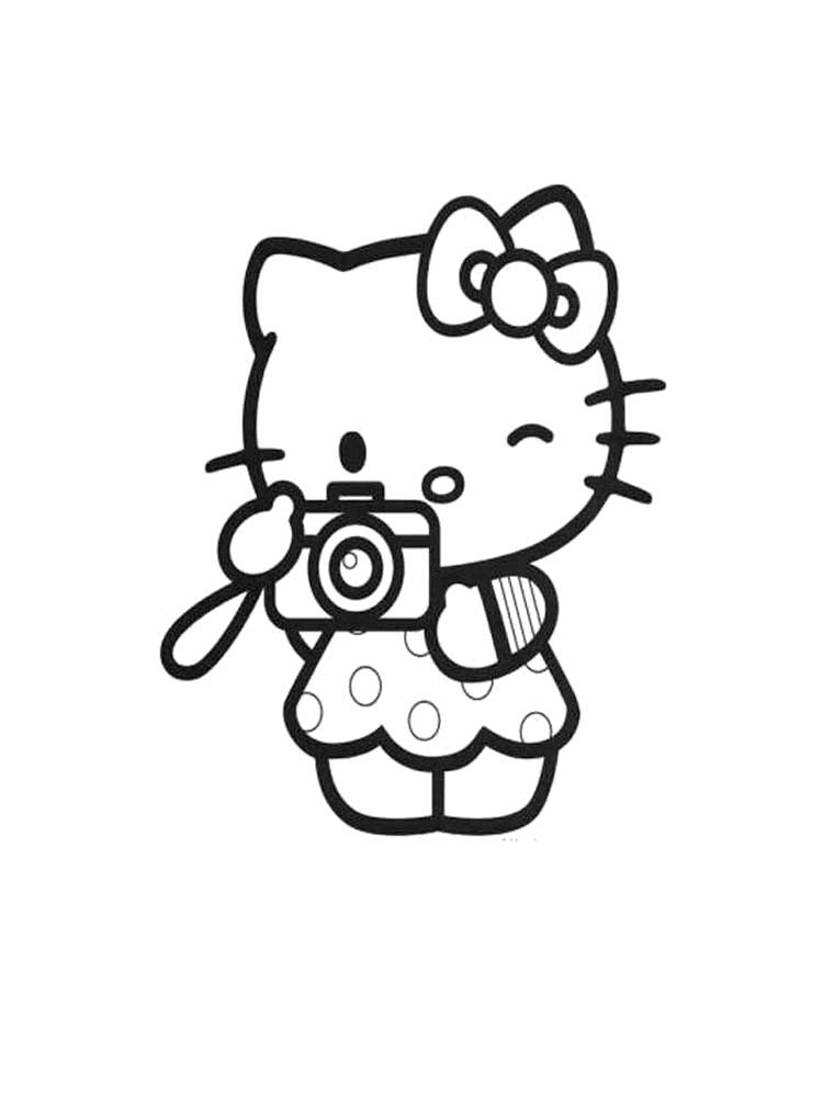Hello Kitty making photos