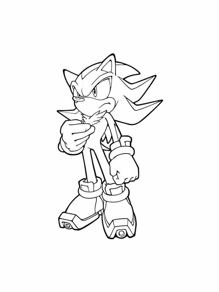 Sonic standing and thinking