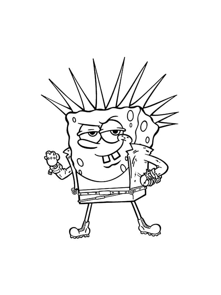 Sponge Bob being a Rock Star