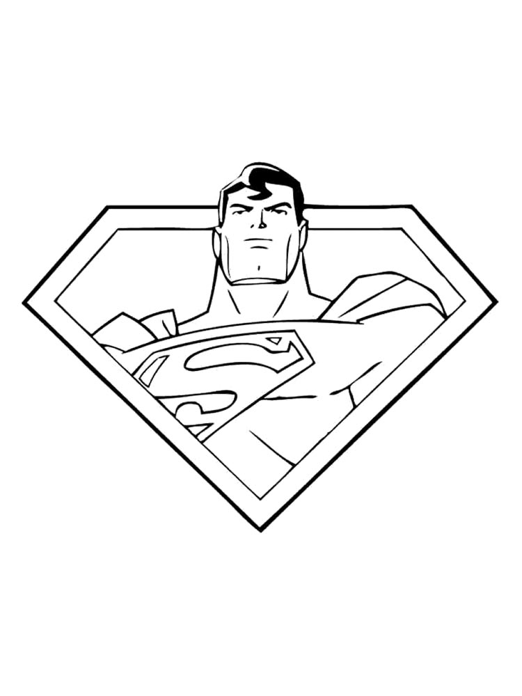 Painting of a Superman emblem