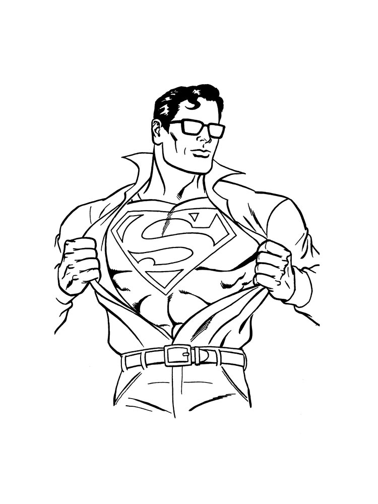 Painting of Superman with
  glasses