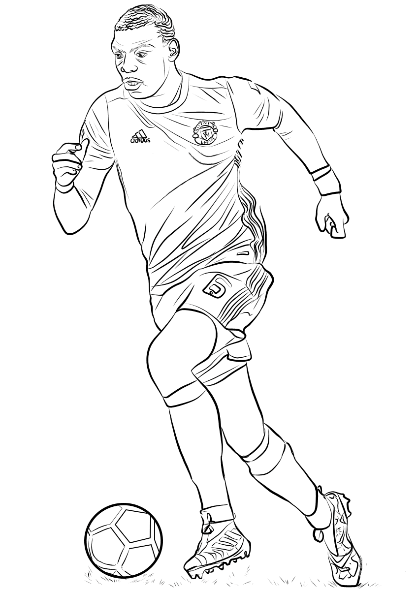 Football player wearing Adidas form