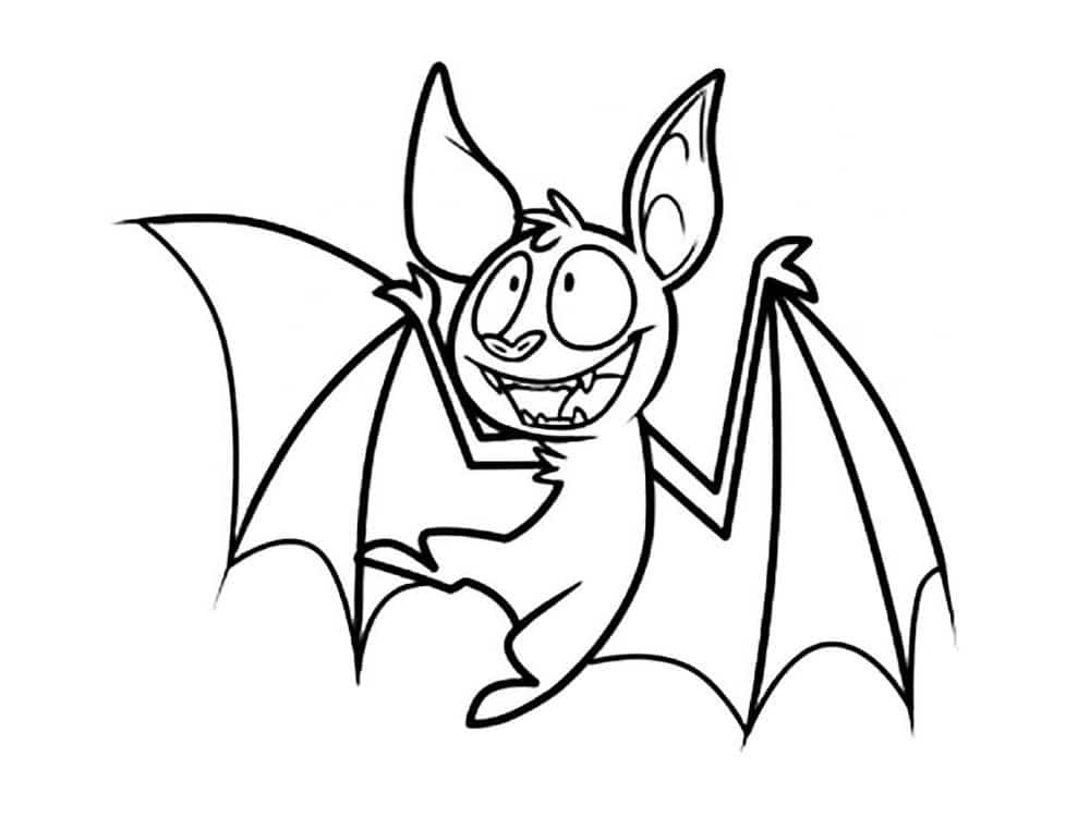 Funny bat with a smile