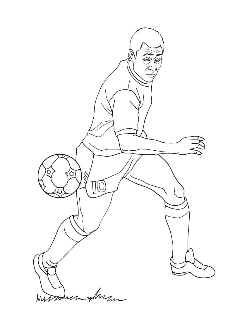 Football player trying to catch a
  ball