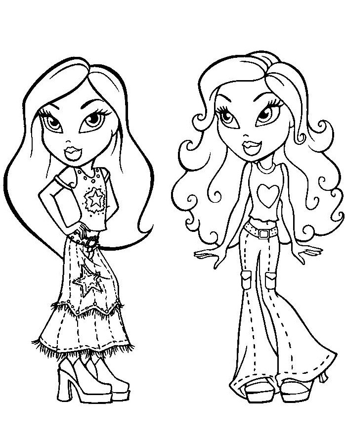Bratz Coloring Pages That Are Printable - Tradebit