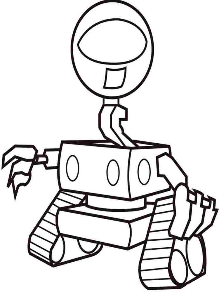 Drawing
  of a robot on wheels 