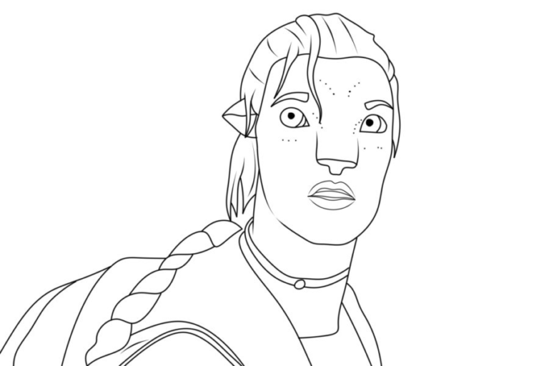 Jake is scared coloring page